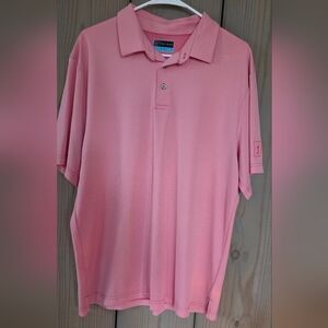 PGA Tour Pink Polo Shirt for Men